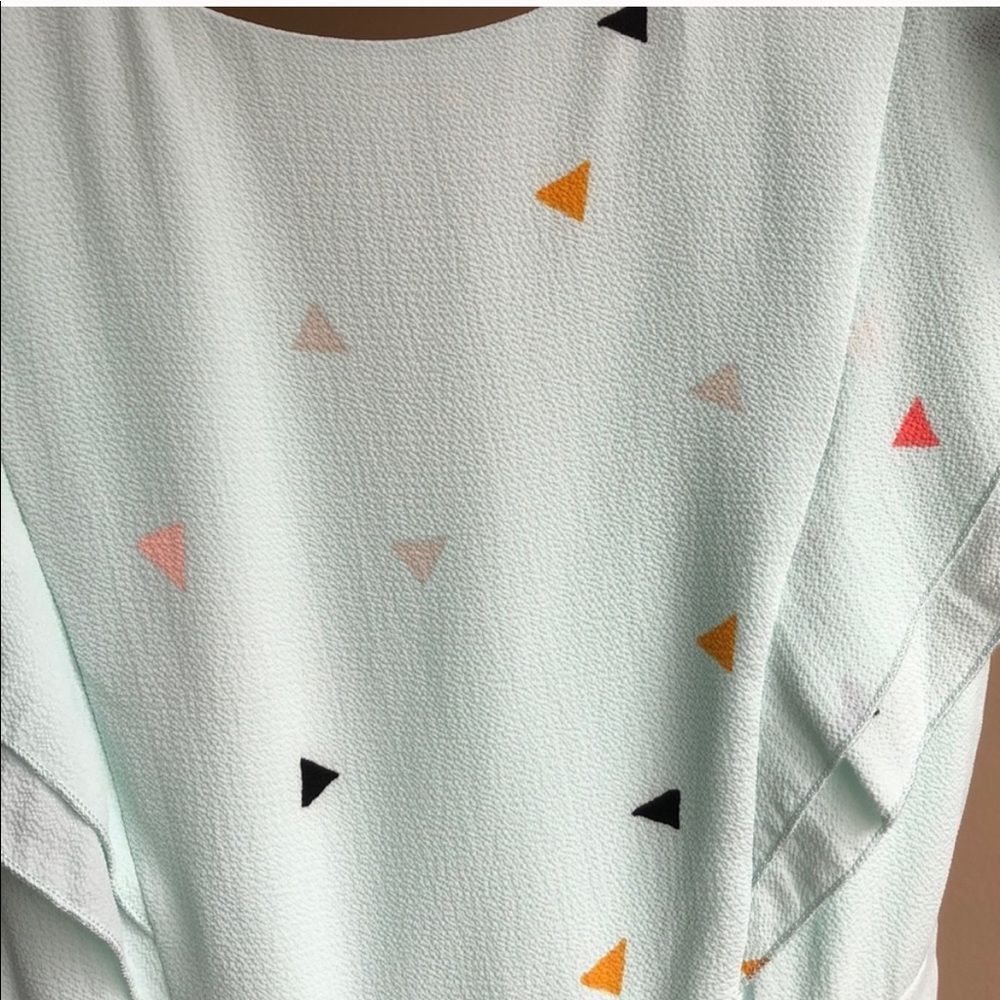 ModCloth Fervour Ruffle Mint Triangle Midi Dress - Picture 5 of 6